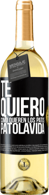 29,95 € 送料無料 | 白ワイン WHITEエディション TE QUIERO, como quieren los patos. PATOLAVIDA ブラックラベル. カスタマイズ可能なラベル 若いワイン 収穫 2025 Verdejo