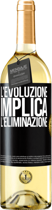 29,95 € Spedizione Gratuita | Vino bianco Edizione WHITE L'evoluzione implica l'eliminazione Etichetta Nera. Etichetta personalizzabile Vino giovane Raccogliere 2023 Verdejo