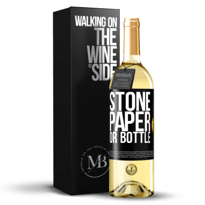 «Stone, paper or bottle» WHITE Edition