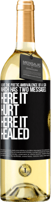 29,95 € Free Shipping | White Wine WHITE Edition I love the poetic ambivalence of a scar, which has two messages: here it hurt, here it healed Black Label. Customizable label Young wine Harvest 2025 Verdejo