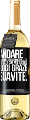 29,95 € Spedizione Gratuita | Vino bianco Edizione WHITE Andare a dormire annusandoti è la cosa più bella che mi è successa oggi. Grazie Suavitel Etichetta Nera. Etichetta personalizzabile Vino giovane Raccogliere 2024 Verdejo