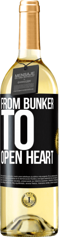 29,95 € 送料無料 | 白ワイン WHITEエディション バンカーから心を開く ブラックラベル. カスタマイズ可能なラベル 若いワイン 収穫 2025 Verdejo