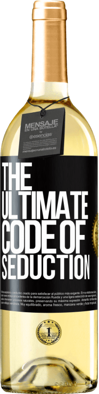 29,95 € 送料無料 | 白ワイン WHITEエディション The ultimate code of seduction ブラックラベル. カスタマイズ可能なラベル 若いワイン 収穫 2024 Verdejo