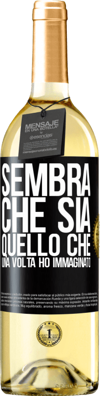 29,95 € Spedizione Gratuita | Vino bianco Edizione WHITE Sembra che sia quello che una volta ho immaginato Etichetta Nera. Etichetta personalizzabile Vino giovane Raccogliere 2024 Verdejo