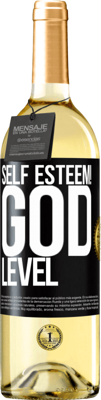 29,95 € Free Shipping | White Wine WHITE Edition Self esteem! God level Black Label. Customizable label Young wine Harvest 2024 Verdejo