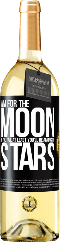 29,95 € Free Shipping | White Wine WHITE Edition Aim for the moon, if you fail at least you'll be among the stars Black Label. Customizable label Young wine Harvest 2024 Verdejo