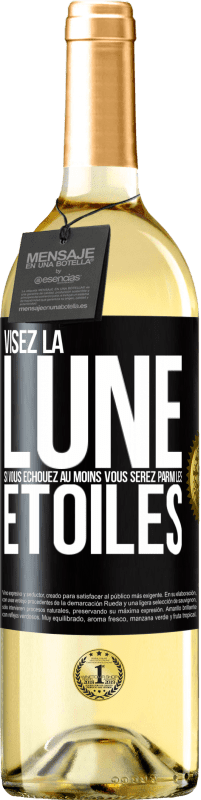 29,95 € Envoi gratuit | Vin blanc Édition WHITE Visez la lune, si vous échouez au moins vous serez parmi les étoiles Étiquette Noire. Étiquette personnalisable Vin jeune Récolte 2023 Verdejo