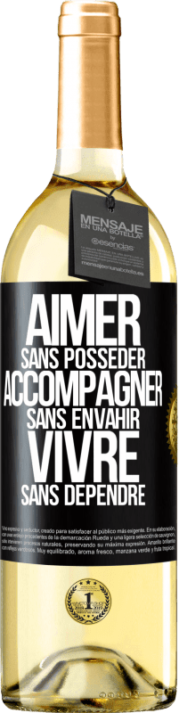 29,95 € Envoi gratuit | Vin blanc Édition WHITE Aimer sans posséder, accompagner sans envahir, vivre sans dépendre Étiquette Noire. Étiquette personnalisable Vin jeune Récolte 2024 Verdejo