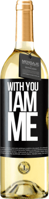 29,95 € Free Shipping | White Wine WHITE Edition With you i am me Black Label. Customizable label Young wine Harvest 2023 Verdejo