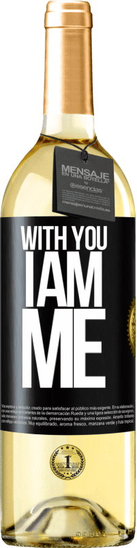 29,95 € Free Shipping | White Wine WHITE Edition With you i am me Black Label. Customizable label Young wine Harvest 2023 Verdejo