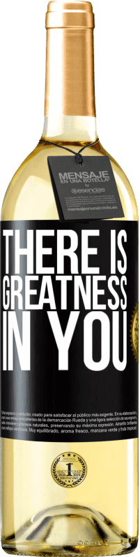 29,95 € Free Shipping | White Wine WHITE Edition There is greatness in you Black Label. Customizable label Young wine Harvest 2023 Verdejo