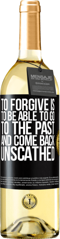 29,95 € Free Shipping | White Wine WHITE Edition To forgive is to be able to go to the past and come back unscathed Black Label. Customizable label Young wine Harvest 2023 Verdejo