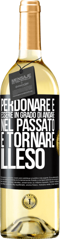 29,95 € Spedizione Gratuita | Vino bianco Edizione WHITE Perdonare è essere in grado di andare nel passato e tornare illeso Etichetta Nera. Etichetta personalizzabile Vino giovane Raccogliere 2023 Verdejo