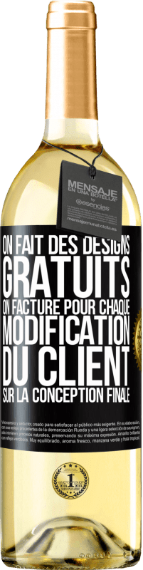 29,95 € Envoi gratuit | Vin blanc Édition WHITE On fait des designs gratuits. On facture pour chaque modification du client sur la conception finale Étiquette Noire. Étiquette personnalisable Vin jeune Récolte 2023 Verdejo