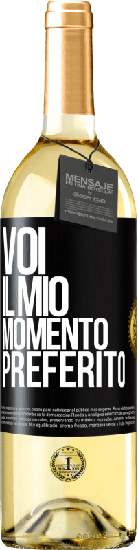 29,95 € Spedizione Gratuita | Vino bianco Edizione WHITE Voi. Il mio momento preferito Etichetta Nera. Etichetta personalizzabile Vino giovane Raccogliere 2023 Verdejo