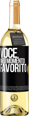 29,95 € Envio grátis | Vinho branco Edição WHITE Você. Meu momento favorito Etiqueta Preta. Etiqueta personalizável Vinho jovem Colheita 2023 Verdejo