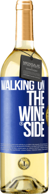 29,95 € 送料無料 | 白ワイン WHITEエディション Walking on the Wine Side® 青いタグ. カスタマイズ可能なラベル 若いワイン 収穫 2025 Verdejo