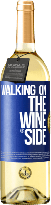 29,95 € Envoi gratuit | Vin blanc Édition WHITE Walking on the Wine Side® Étiquette Bleue. Étiquette personnalisable Vin jeune Récolte 2024 Verdejo