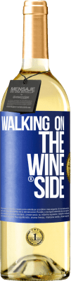 29,95 € Spedizione Gratuita | Vino bianco Edizione WHITE Walking on the Wine Side® Etichetta Blu. Etichetta personalizzabile Vino giovane Raccogliere 2023 Verdejo