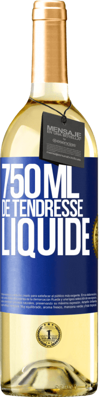 29,95 € Envoi gratuit | Vin blanc Édition WHITE 750 ml de tendresse liquide Étiquette Bleue. Étiquette personnalisable Vin jeune Récolte 2023 Verdejo
