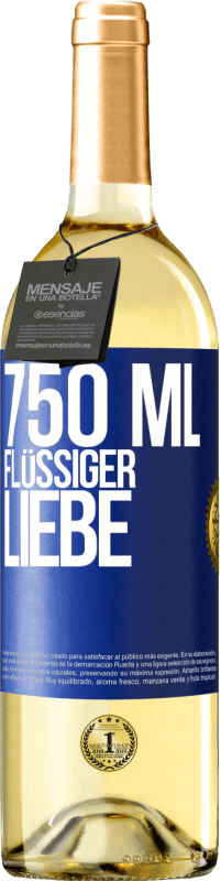 29,95 € Kostenloser Versand | Weißwein WHITE Ausgabe 750 ml flüssiger Liebe Blaue Markierung. Anpassbares Etikett Junger Wein Ernte 2023 Verdejo