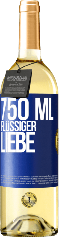 29,95 € Kostenloser Versand | Weißwein WHITE Ausgabe 750 ml flüssiger Liebe Blaue Markierung. Anpassbares Etikett Junger Wein Ernte 2024 Verdejo