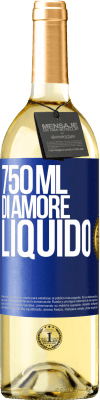 29,95 € Spedizione Gratuita | Vino bianco Edizione WHITE 750 ml di amore liquido Etichetta Blu. Etichetta personalizzabile Vino giovane Raccogliere 2023 Verdejo