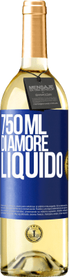 29,95 € Spedizione Gratuita | Vino bianco Edizione WHITE 750 ml di amore liquido Etichetta Blu. Etichetta personalizzabile Vino giovane Raccogliere 2024 Verdejo