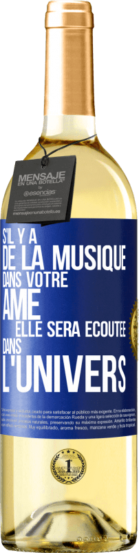 29,95 € Envoi gratuit | Vin blanc Édition WHITE S'il y a de la musique dans votre âme elle sera écoutée dans l'univers Étiquette Bleue. Étiquette personnalisable Vin jeune Récolte 2023 Verdejo