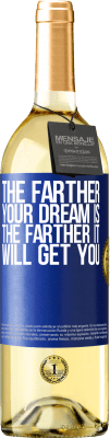 29,95 € Free Shipping | White Wine WHITE Edition The farther your dream is, the farther it will get you Blue Label. Customizable label Young wine Harvest 2023 Verdejo