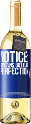 29,95 € Free Shipping | White Wine WHITE Edition Notice: contains bottled perfection Blue Label. Customizable label Young wine Harvest 2023 Verdejo