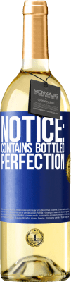 29,95 € Free Shipping | White Wine WHITE Edition Notice: contains bottled perfection Blue Label. Customizable label Young wine Harvest 2025 Verdejo