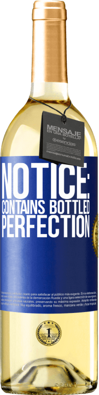 29,95 € Free Shipping | White Wine WHITE Edition Notice: contains bottled perfection Blue Label. Customizable label Young wine Harvest 2024 Verdejo