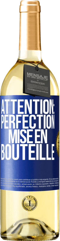 29,95 € Envoi gratuit | Vin blanc Édition WHITE Attention: perfection mise en bouteille Étiquette Bleue. Étiquette personnalisable Vin jeune Récolte 2025 Verdejo