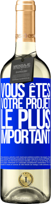 29,95 € Envoi gratuit | Vin blanc Édition WHITE Vous êtes votre projet le plus important Étiquette Bleue. Étiquette personnalisable Vin jeune Récolte 2025 Verdejo