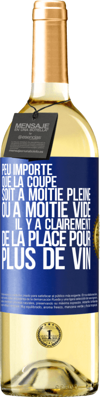 29,95 € Envoi gratuit | Vin blanc Édition WHITE Peu importe que la coupe soit à moitié pleine ou à moitié vide. Il y a clairement de la place pour plus de vin Étiquette Bleue. Étiquette personnalisable Vin jeune Récolte 2025 Verdejo