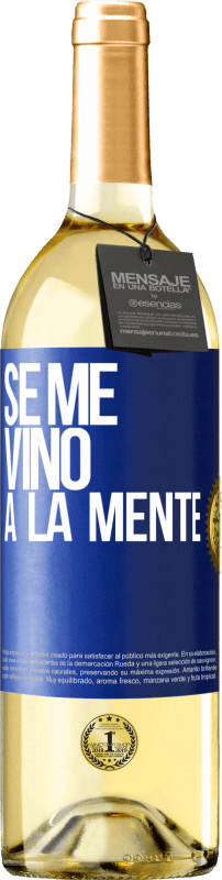 29,95 € Envoi gratuit | Vin blanc Édition WHITE Il me VINt une idée Étiquette Bleue. Étiquette personnalisable Vin jeune Récolte 2024 Verdejo