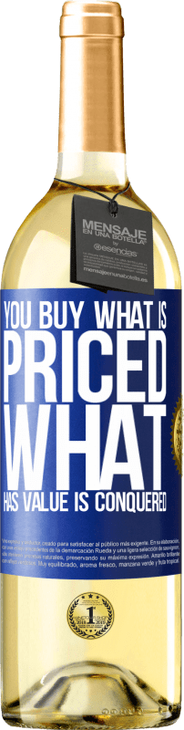 29,95 € Free Shipping | White Wine WHITE Edition You buy what is priced. What has value is conquered Blue Label. Customizable label Young wine Harvest 2024 Verdejo