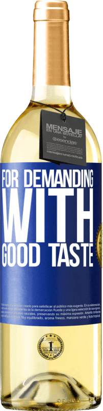 29,95 € Free Shipping | White Wine WHITE Edition For demanding with good taste Blue Label. Customizable label Young wine Harvest 2025 Verdejo