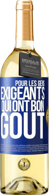 29,95 € Envoi gratuit | Vin blanc Édition WHITE Pour les gens exigeants qui ont bon goût Étiquette Bleue. Étiquette personnalisable Vin jeune Récolte 2024 Verdejo