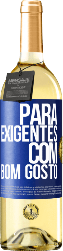29,95 € Envio grátis | Vinho branco Edição WHITE Para exigentes com bom gosto Etiqueta Azul. Etiqueta personalizável Vinho jovem Colheita 2023 Verdejo