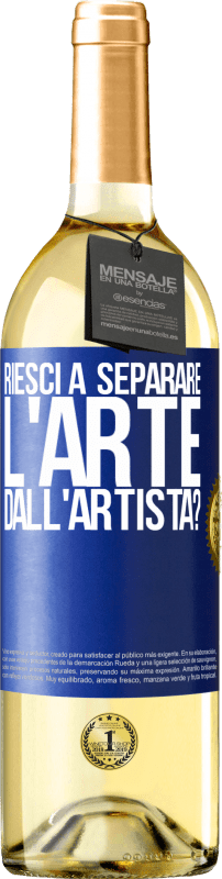 29,95 € Spedizione Gratuita | Vino bianco Edizione WHITE riesci a separare l'arte dall'artista? Etichetta Blu. Etichetta personalizzabile Vino giovane Raccogliere 2024 Verdejo