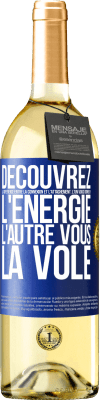 29,95 € Envoi gratuit | Vin blanc Édition WHITE Découvrez la différence entre la connexion et l'attachement. L'un vous donne de l'énergie, l'autre vous la vole Étiquette Bleue. Étiquette personnalisable Vin jeune Récolte 2023 Verdejo