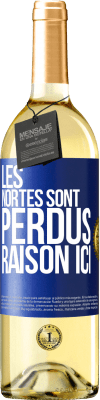 29,95 € Envoi gratuit | Vin blanc Édition WHITE Les Nortes sont perdus. Raison ici Étiquette Bleue. Étiquette personnalisable Vin jeune Récolte 2025 Verdejo