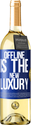29,95 € 免费送货 | 白葡萄酒 WHITE版 Offline is the new luxury 蓝色标签. 可自定义的标签 青年酒 收成 2024 Verdejo