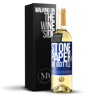 «Stone, paper or bottle» WHITE Edition