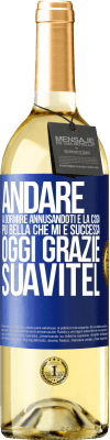 29,95 € Spedizione Gratuita | Vino bianco Edizione WHITE Andare a dormire annusandoti è la cosa più bella che mi è successa oggi. Grazie Suavitel Etichetta Blu. Etichetta personalizzabile Vino giovane Raccogliere 2023 Verdejo