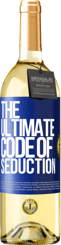 29,95 € 送料無料 | 白ワイン WHITEエディション The ultimate code of seduction 青いタグ. カスタマイズ可能なラベル 若いワイン 収穫 2024 Verdejo