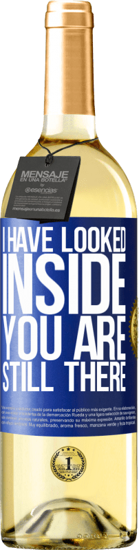 29,95 € 免费送货 | 白葡萄酒 WHITE版 我已经看了进去。你还在那 蓝色标签. 可自定义的标签 青年酒 收成 2025 Verdejo