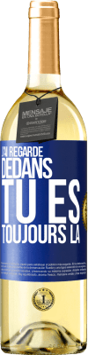 29,95 € Envoi gratuit | Vin blanc Édition WHITE J'ai regardé dedans. Tu es toujours là Étiquette Bleue. Étiquette personnalisable Vin jeune Récolte 2025 Verdejo